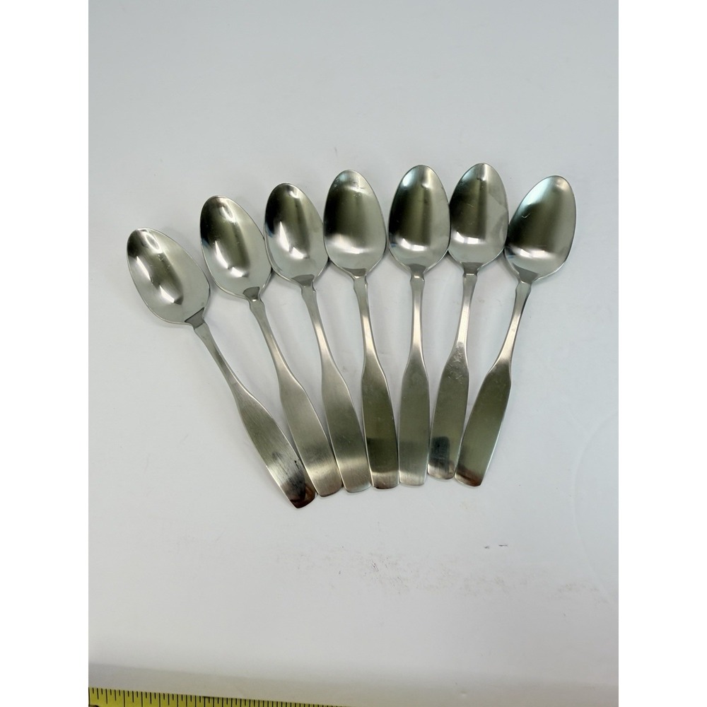 Oneida Community PAUL REVERE Flatware Set of 7 Teaspoons 6" Stainless